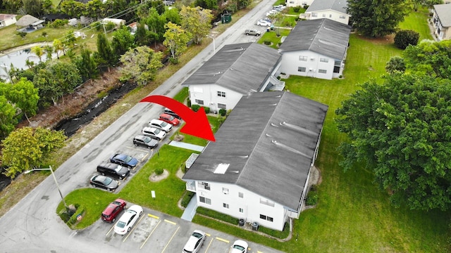 aerial view of residential area