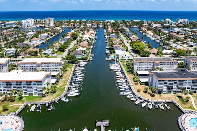 911 Gardenia Dr Unit 154, Delray Beach, FL 33483 - aerial view featuring a water view