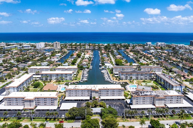 911 Gardenia Dr Unit 154, Delray Beach, FL 33483 - bird's eye view with a water view