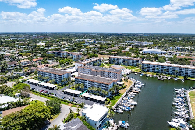911 Gardenia Dr Unit 154, Delray Beach, FL 33483 - aerial view featuring a water view