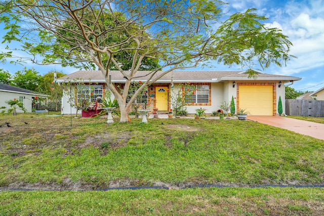 1742 SW Hampshire Ln, Port Saint Lucie, FL 34953 - ranch-style home featuring a garage, concrete driveway, and stucco siding