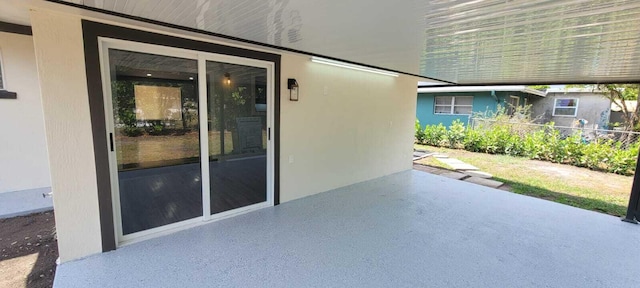view of patio with fence