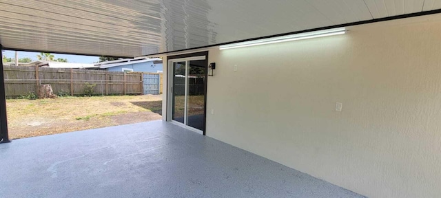 view of patio with fence