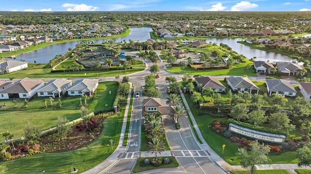 656 SE Villandry Way, Port Saint Lucie, FL 34984 - aerial overview of property's location with nearby suburban area and a large body of water