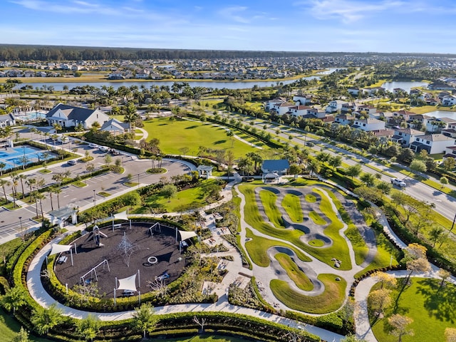 5651 Macoon Way, Westlake, FL 33470 - aerial view of property and surrounding area with a nearby body of water, nearby suburban area, and a local golf course