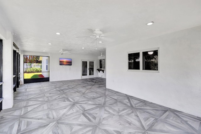 view of patio / terrace with a ceiling fan