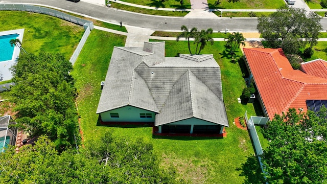 aerial view of property and surrounding area