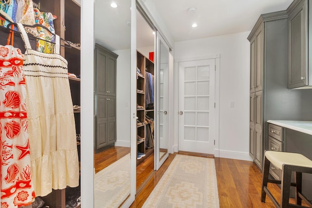 3017 Vincent Rd, West Palm Beach, FL 33405 - spacious closet with light wood-style floors