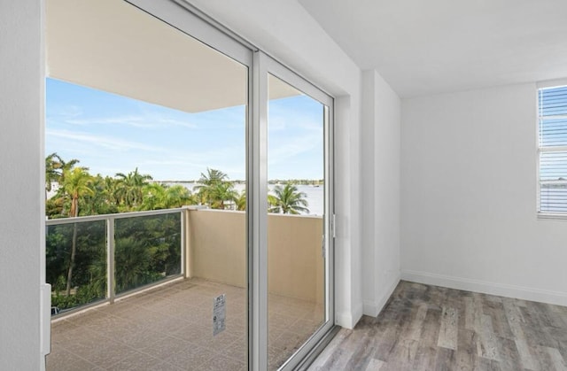 2800 N Flagler Dr Unit 410, West Palm Beach, FL 33407 - interior space with wood finished floors and baseboards