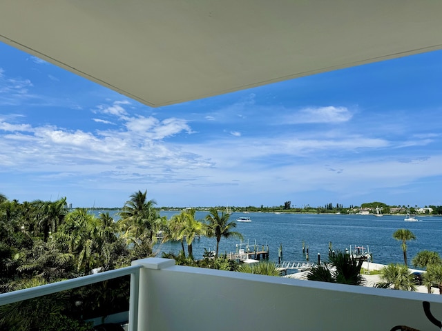 2800 N Flagler Dr Unit 410, West Palm Beach, FL 33407 - balcony with a water view
