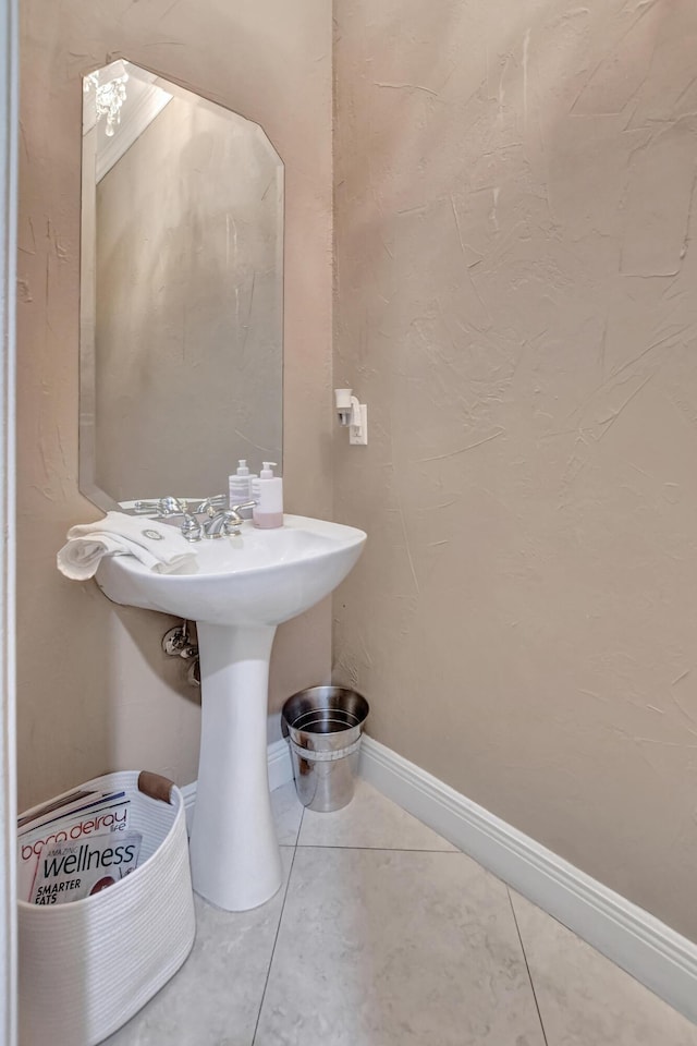 12774 Spikerush Cir, Boca Raton, FL 33428 - bathroom with tile patterned flooring and baseboards
