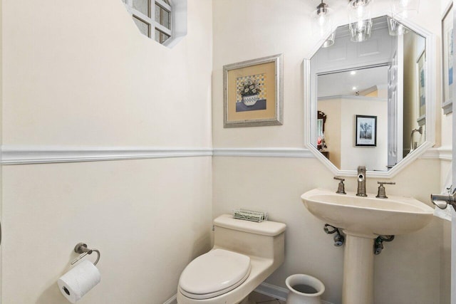 half bath with toilet