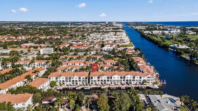 view of property location with a large body of water