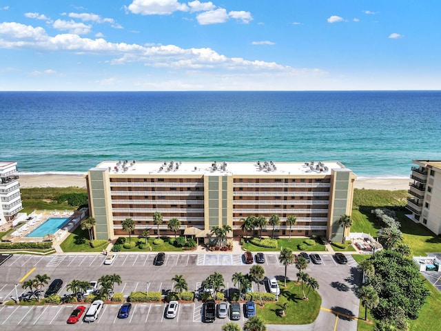 10200 S Ocean Dr Unit 303, Jensen Beach, FL 34957 - drone / aerial view with a water view
