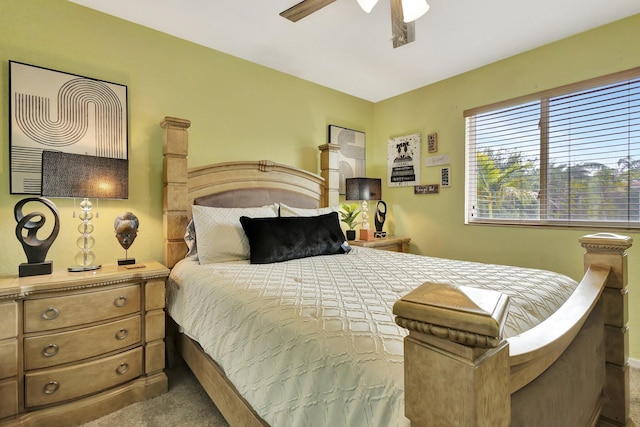 2125 Oakmont Dr, Riviera Beach, FL 33404 - carpeted bedroom featuring ceiling fan