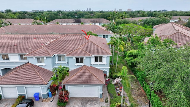 2125 Oakmont Dr, Riviera Beach, FL 33404 - drone / aerial view featuring a residential view
