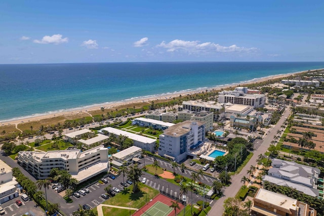 aerial view of expansive coastline
