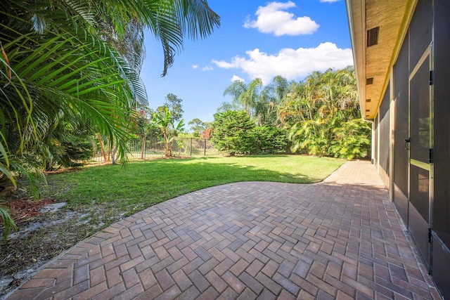 view of patio / terrace with a fenced backyard