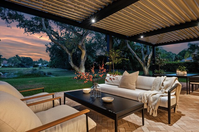 view of patio / terrace with outdoor lounge area
