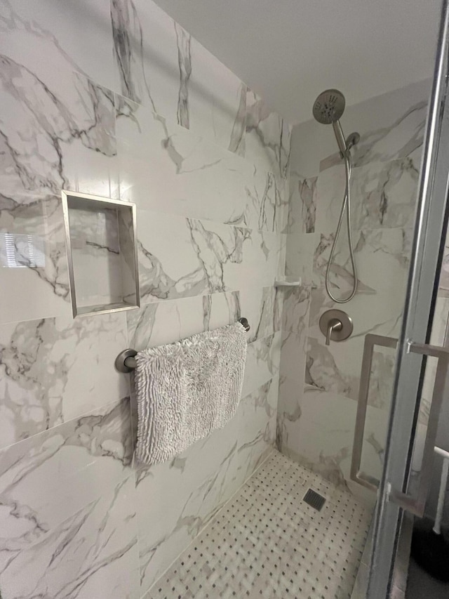 7340 Amberly Ln # 205, Delray Beach, FL 33446 - bathroom with a marble finish shower