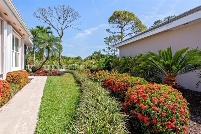 4922 SE Heartleaf Ter, Hobe Sound, FL 33455 - view of yard with fence