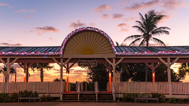 250 NE 3rd Ave Unit 1308, Delray Beach, FL 33444 - view of home's community with a gazebo and a deck