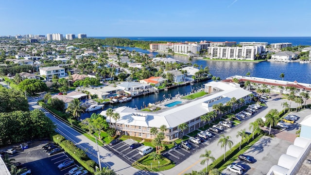 701 NE Harbour Ter Unit 103, Boca Raton, FL 33431 - drone / aerial view of a large body of water