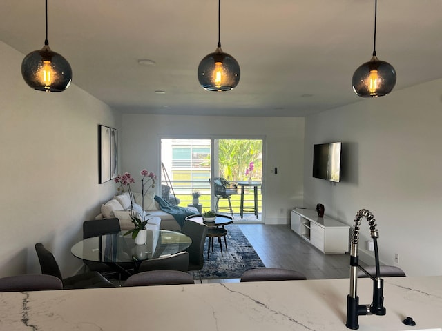 3551 Inverrary Dr Unit 203, Lauderhill, FL 33319 - living room with wood finished floors and baseboards