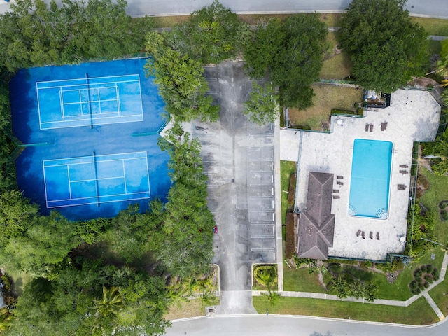 birds eye view of property