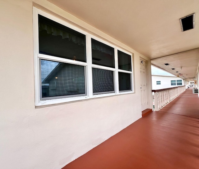 exterior space featuring stucco siding