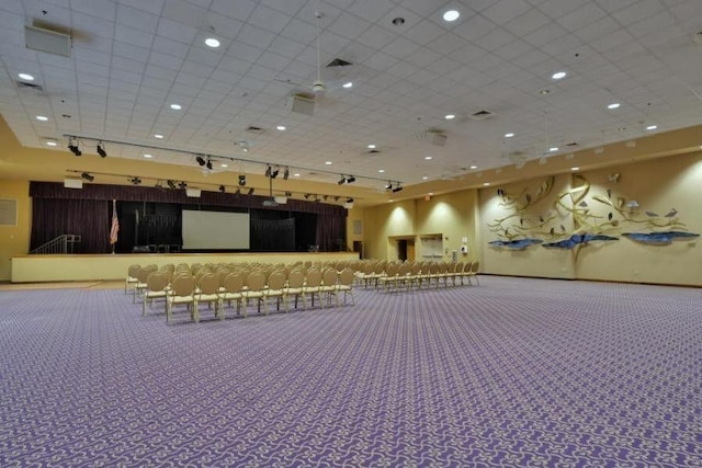 10137 Mangrove Dr Unit 203, Boynton Beach, FL 33437 - misc room featuring carpet floors and a drop ceiling