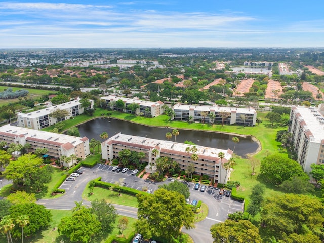 14360 Strathmore Ln Unit 404, Delray Beach, FL 33446 - birds eye view of property with a water view