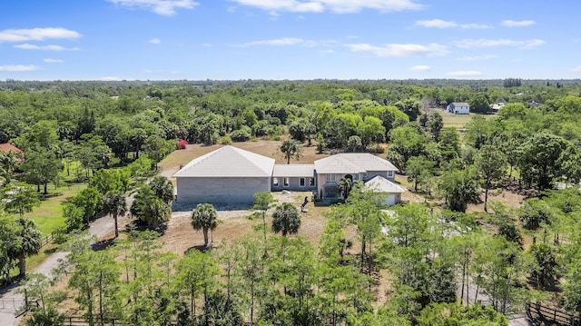 2924 Deer Run Trl, Loxahatchee, FL 33470 - view from above of property with a forest