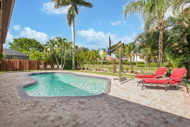 650 NW 48th Ave, Coconut Creek, FL 33063 - view of pool featuring a patio, fence, and a fenced in pool