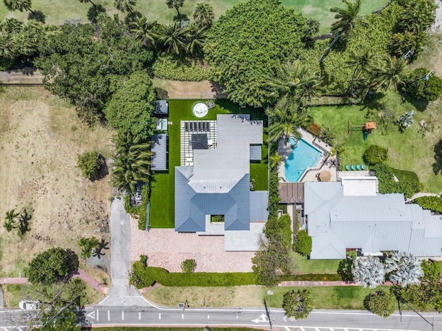 6100 La Gorce Dr, Miami Beach, FL 33140 - aerial overview of property's location featuring a pool