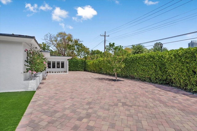 view of patio with central AC