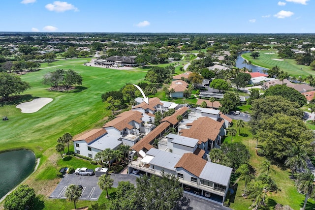 730 Greensward Ct Unit 203J, Delray Beach, FL 33445 - view of property location featuring a golf course, a nearby body of water, and nearby suburban area
