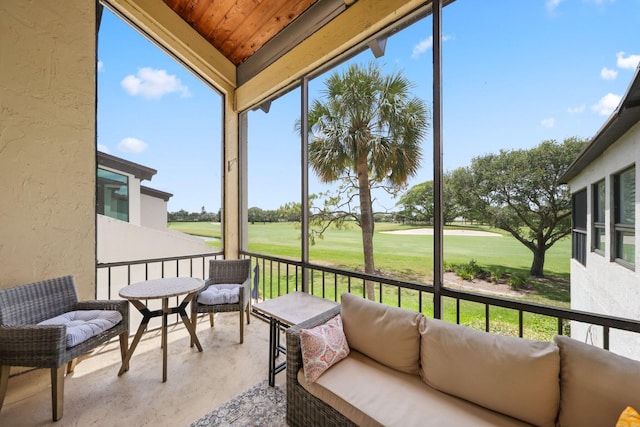 730 Greensward Ct Unit 203J, Delray Beach, FL 33445 - sunroom with view of golf course