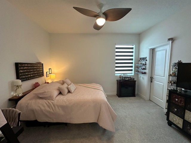 10230 SW Orana Dr, Port Saint Lucie, FL 34987 - bedroom featuring carpet, ceiling fan, and baseboards