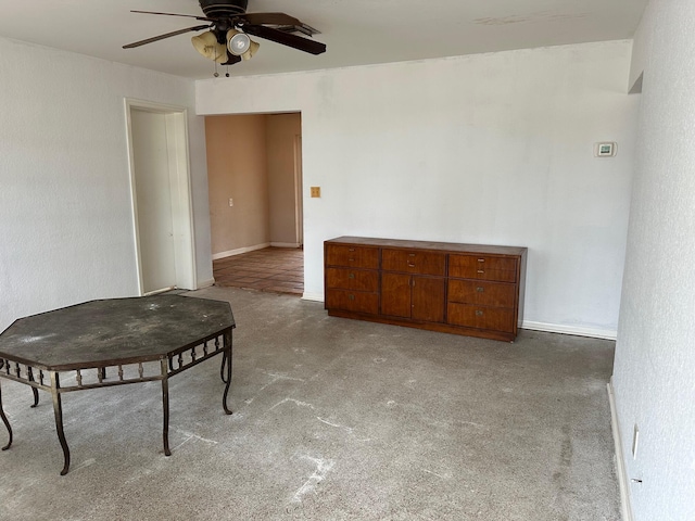 615 Garnett St, Lantana, FL 33462 - sitting room with a ceiling fan and carpet