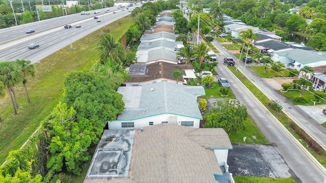 aerial perspective of suburban area