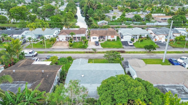 aerial view of residential area