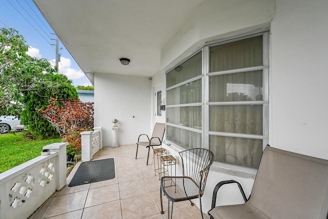 view of balcony