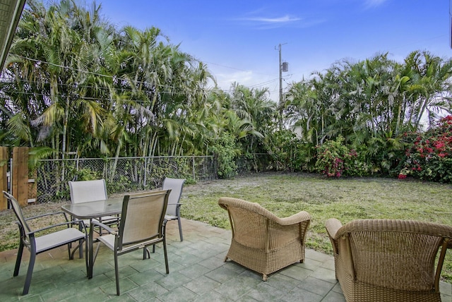 view of patio / terrace with outdoor dining space