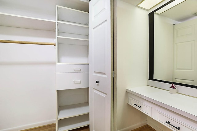view of closet
