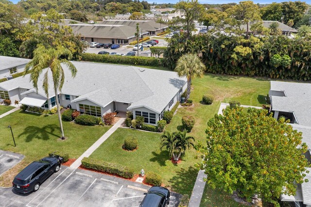 aerial view of residential area