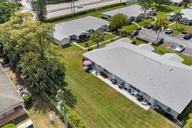 aerial view of residential area