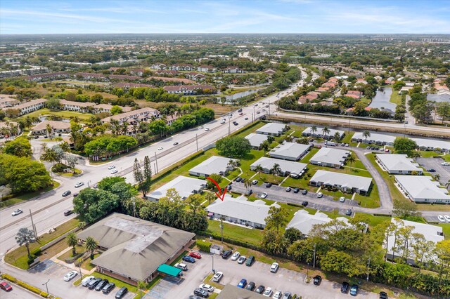aerial view of property's location