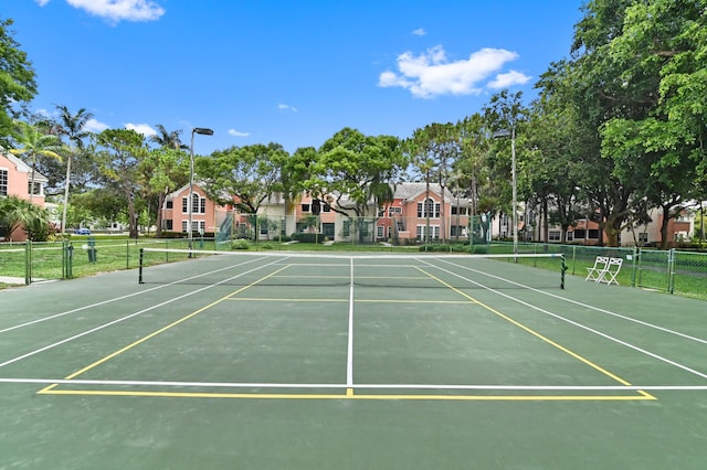 1125 Crystal Way Unit I, Delray Beach, FL 33444 - view of tennis court featuring fence