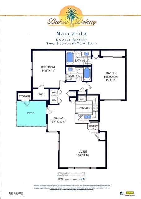 1125 Crystal Way Unit I, Delray Beach, FL 33444 - home floor plan